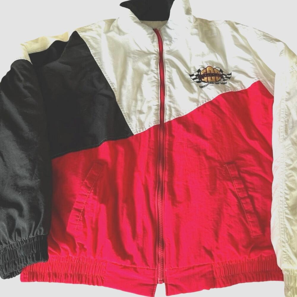 Vintage 1994 Daytona 500 Swingster XXL NASCAR Racing Jacket Made USA Colorblock